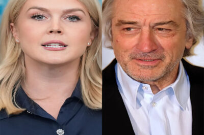 Karoline Leavitt was just eight minutes into her daily briefing, navigating the usual barrage of sharp questions, when the side door suddenly swung open…