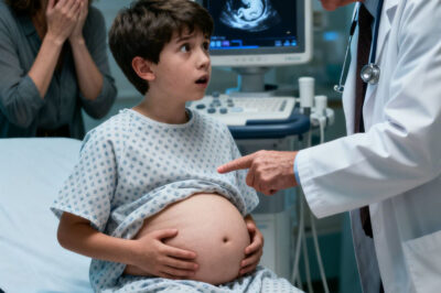 The doctor looked at the ultrasound, turned pale, and asked me something that chilled me to the bone: “Ma’am… is your husband here?”