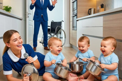 Millionaire Hid Cameras to Protect His Disabled Triplets — Until He Saw What His Maid Did