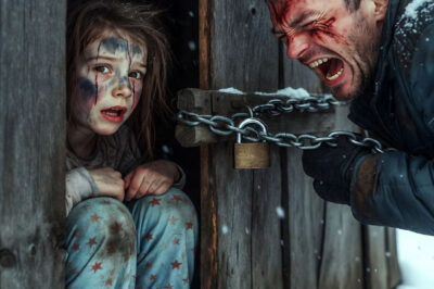 I returned from the war hoping to hug my daughter… but I found her locked in a freezing cabin as if it were a punishment.