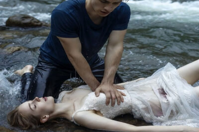 After I jumped into the river in my wedding dress, a surgeon pulled me out of the water and fought to save my life.