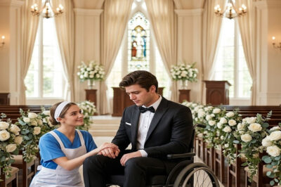 The millionaire was left at the altar because he was in a wheelchair, but God’s plan had prepared the greatest blessing for him with the person he least expected.