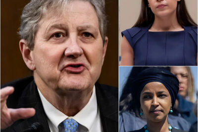 “NO FLAG BUT OURS!” — this explosive statement opened a shocking televised confrontation when Senator John Kennedy stunned Congress during a session broadcast on C-SPAN. Holding up the document titled “Born in America Act,” he bluntly declared that anyone who did not place absolute loyalty to America “had no place in the People’s House.” Kennedy directly accused the group of progressive senators led by Alexandria Ocasio-Cortez of being a “coalition loyal to foreign interests, disguised as public servants,” and called for the immediate expulsion of 14 naturalized senators whom he considered to be betraying American values. This tense moment silenced both parties, while social media erupted in debate, with many commentators calling it one of the most controversial speeches in recent congressional history.