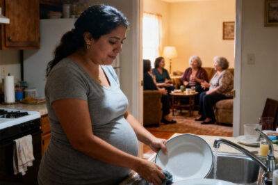 When I saw my wife, eight months pregnant, washing dishes alone at ten o’clock at night, I called my three sisters and said something that left them all speechless. But the strongest reaction… came from my own mother.
