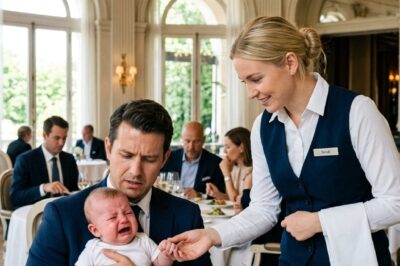 The millionaire felt embarrassed because his 8-month-old baby wouldn’t stop crying… until a waitress did the unthinkable to get the baby to stop crying.