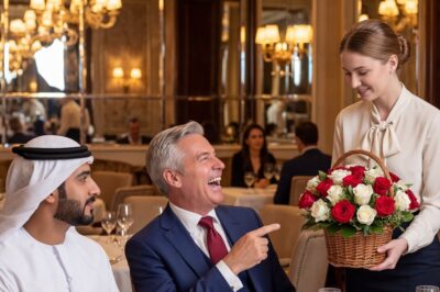 “If you sell me these roses in Arabic, I’ll pay you a fortune”: The millionaire wanted to humiliate her in front of everyone, but her response left the room in absolute silence.