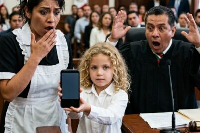 When the Millionaire’s Daughter Pulled Out Her Cell Phone, the Corrupt Judge Turned Pale