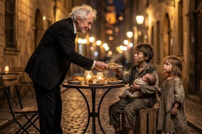 He asked for only the leftovers, but what he received changed his life forever: A lesson in dignity that the millionaire could not ignore.