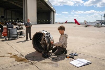 The Roar That Silenced the Ridicule: How a Mechanical Kid Humiliated a Pilot and Changed His Destiny
