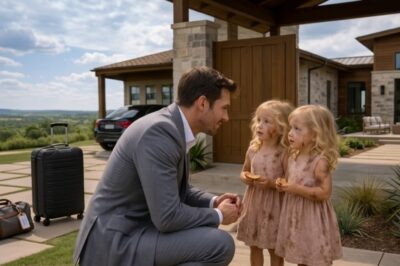 The millionaire was relaxing at his country villa… until he discovered two twins standing at his door.