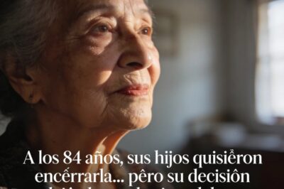 👉“A los 84 años, sus hijos quisieron encerrarla… pero su decisión dejó al mundo sin palabras”