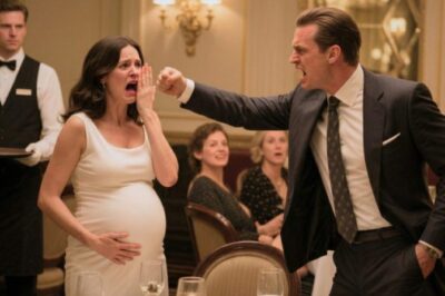 I was six months pregnant when my husband leaned across a table in a Manhattan restaurant and hissed, ‘You have no idea who you married.’ I thought finding his divorce papers and proof of his affair was the worst betrayal of my life—until he slapped me in front of everyone. Then a waiter stepped forward and said words that changed everything: ‘Sarah… he just put his hands on the wrong woman.’ I had no idea that night would expose a secret buried for decades.