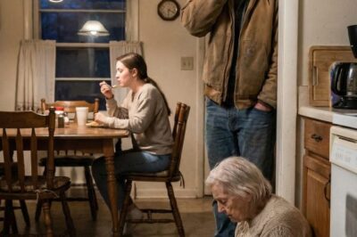 I came home early, expecting a quiet evening—then froze at the doorway. My 80-year-old mother was hunched on the cold floor, eating from a plate like she didn’t belong at the table. My fiancée looked up and snapped, ‘She’s old. She doesn’t need special treatment.’ My hands shook. ‘That’s my mother,’ I said. But the way Mom avoided my eyes told me this wasn’t the first time… and I was already too late.
