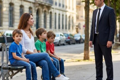 The billionaire got out of his car and saw his ex with three children who looked exactly like him. “Are they mine?” he asked. The lesson he learned will touch your soul.