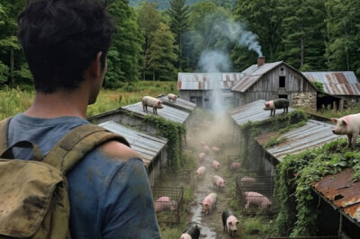 He Rented a Mountain to Raise 30 Pigs