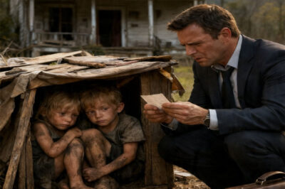 TWINS DELIVER A NOTE TO THE MILLIONAIRE… AND HE CRIES AT WHAT IT SAYS…