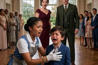 At the millionaire’s wedding, his baby pointed at the cleaning lady and said “Mommy”… Everyone was shocked…