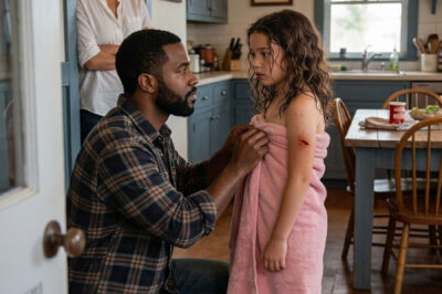 My daughter never said a word whenever her stepfather bathed her… until the day I came home early— and what I saw froze me where I stood.