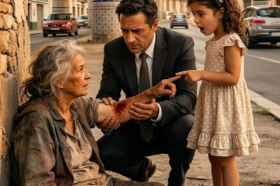 Todos ignoraron a la anciana sin hogar… hasta que la hija de un multimillonario susurró: “Papá… tiene la misma marca de nacimiento que tú”.