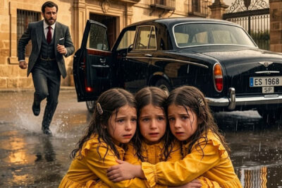 Llegó a casa sin avisar y encontró a sus trillizos abandonados bajo la lluvia por su nueva esposa…