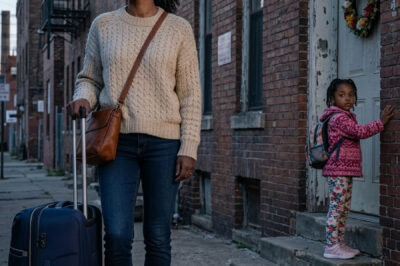 My husband had barely left on his so-called business trip when my six-year-old daughter suddenly whispered, “Mommy… we have to run. Now.”