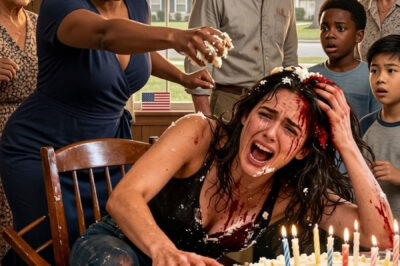 At My Birthday, My Sister Smashed The Cake Into My Face, Laughing As I Fell Backward With B.l.o.o.d… At my birthday, my sister smashed the cake into my face, laughing as I fell backward, b.l.o.o.d mixing with frosting.