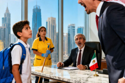 “A foreign tycoon mocked my mother—a cleaning woman—in front of everyone, just because I, a 14-year-old Mexican boy, dared to say I spoke nine languages. But what he didn’t know… was that I had been silently preparing for this moment for months. When I finally spoke, not only did the laughter stop—but a dark secret was revealed that could bring down his multi-billion-dollar empire in seconds. What happened next… is something you won’t believe.”