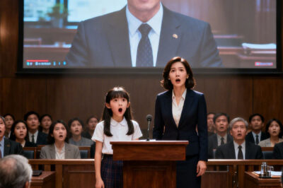 My husband filed for divorce… but in the middle of the trial, my 10-year-old daughter surprised everyone by asking to show a secret video — when she started, the whole courtroom went silent.