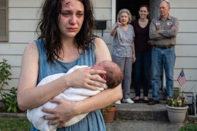 I WAS KICKED OUT OF THE HOUSE TWENTY-FOUR HOURS AFTER MY C-SECTION… AND MY HUSBAND, WHEN HE SAW THE BLOOD ON MY NIGHTGOWN, PULLED OUT A BLUE FOLDER THAT MADE MY WHOLE FAMILY SHAKE.
