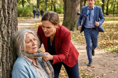 The billionaire got out of his truck thinking he was going to stop a scandal… and ended up seeing his own mother chained to a tree, with blood on her mouth and the look of someone who had already lost all hope!