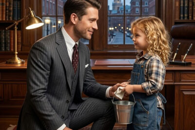 “Mom’s sick, so I came.” A 5-year-old girl walked into the CEO’s office wearing an oversized uniform. What he did next changed their lives forever.