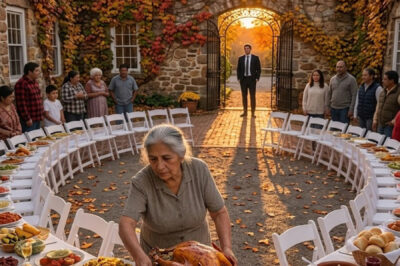 My son canceled the party out of embarrassment to my house, leaving me with 80 empty chairs, unaware that the man I invited to lunch would shatter his arrogance.