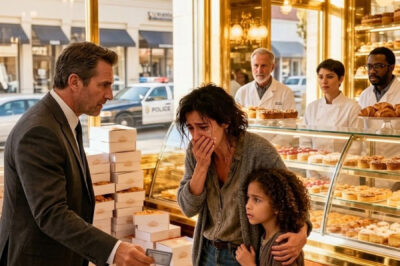 The woman who only came in to ask for an expired cake for her daughter ended up dropping a photograph capable of destroying the past of the millionaire who had just saved them.