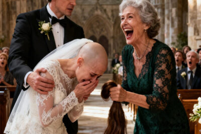 During the wedding, my mother-in-law came up to me and ripped off my wig, showing all the guests my bald head: but then the unexpected happened