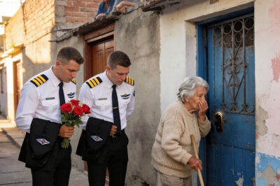 She sold everything so she could graduate her children — twenty years later, they arrived dressed in pilot uniforms and took her to a place she never imagined.