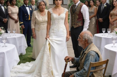 The lavish wedding fell silent when the bride took off her dress in front of everyone.