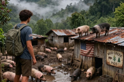He rented an entire hill to raise 30 pigs… then disappeared for five years. When he returned, what he found left him completely paralyzed.