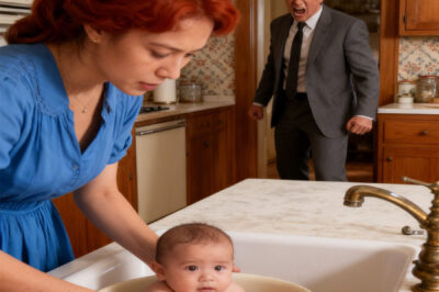 The billionaire fired the housemaid for bathing his baby in the kitchen sink…