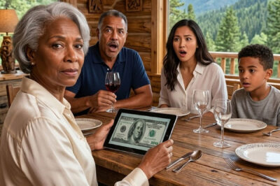 “I overheard my daughter-in-law tell my grandson: ‘She isn’t your real grandmother.’” I smiled and said nothing. For three years, they treated me like a burden: paper plates, a lumpy sofa, and whispers about my “expenses.” Last night at dinner, I finally ended the game. I opened my tablet and revealed the truth: a hidden fortune of 52 million dollars… and the only heir sitting at that table. My daughter-in-law turned pale and collapsed when I asked who would be left with every single dollar…