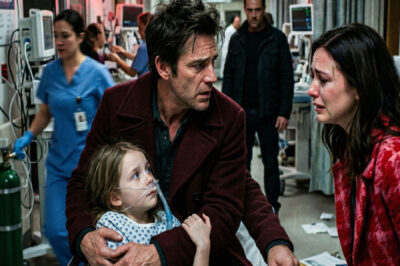 I was standing outside my daughter’s ICU room when the nurse said her lungs were failing for no reason, but the real nightmare began when I saw my wife on the hospital camera, one hand steady over Emma’s IV and the other wiping away tears that were never real—then she looked at me and whispered, “I did it so he wouldn’t take her slower,” and I realized the child I called mine had been marked long before that hospital night.