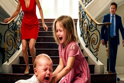 The Night My Baby Brother Tumbled Down the Marble Stairs and I Screamed “Don’t Push Him!”, I Thought the Worst Thing in My Life Had Already Happened—until ten years later my father handed me a hospital photo and whispered, “Your mother met her before she died”… so why was my stepmother smiling in the oncology wing the week we buried her?