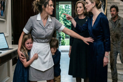 I Ate Pizza Crusts Off the Floor in My Father’s Mansion While My Stepmother’s Guests Laughed Above Me—Then the front door opened, my dad saw the crumbs in my hands, and she smiled before whispering, “Careful… she only does this when she wants attention,” but why did his face go pale when he looked at the locked pantry?