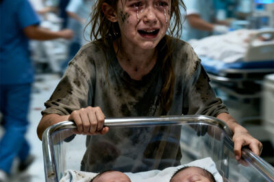 “My mom has been sleeping for three days.” A 7-year-old girl pushed a wheelbarrow for miles to save her newborn twin brothers, and what happened next left the entire hospital speechless…