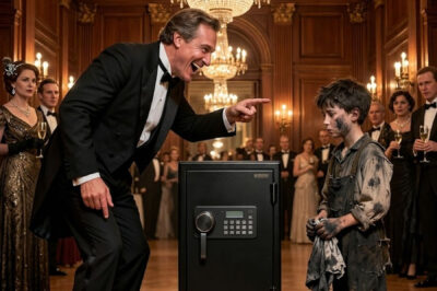 “If anyone here can open it… I’ll give them one million dollars.” – The Night a Little Beggar Boy Outsmarted the Richest Man in the Room