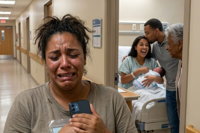 I went to the hospital to congratulate my sister on her baby… but in the hallway, I overheard my husband say, “She doesn’t have a clue. At least she’s good for making money.” I never imagined that the day that should have been filled with joy would end up becoming the most devastating moment of my life. That morning, I drove to Lakeside Medical Center with a calm smile and a small gift on the passenger seat. My sister, Sierra, had just given birth. I just wanted to hug her, meet my nephew, and share that moment that was supposed to bring our family even closer together. Nothing more. The hospital had that characteristic smell of disinfectant mixed with stale coffee. Nurses walked quickly through the hallways, families spoke in hushed tones, some laughing, others crying tears of joy. I was carrying a small gift bag with a blue onesie and a soft stuffed animal for the baby. As I walked toward the maternity ward, something caught my attention. A voice. A voice I knew all too well. I stopped in front of a half-open door. Kevin. My husband. My heart gave a little jump… until I heard what he said. “She has no clue,” he said with a low, arrogant laugh. “But at least she’s good for making money. She’s a good cash cow.” The world seemed to freeze. I felt as if every muscle in my body stiffened. As if the air became too heavy to breathe. Then I heard another voice. My mother’s. “You two deserve to be happy,” she said with absolute calm. “She’s nothing but a failure.” My hands began to tremble. The blood started to pound in my ears. And then came the third voice. Sierra. My sister. Laughing. A sweet laugh… that made my stomach churn. “Thank you,” she said gently. “I’ll make sure we’re happy.” For a moment, I felt the ground disappear beneath my feet. The voices inside the room began to sound distant, as if I were listening to them from the bottom of a swimming pool. My husband. My mother. My sister. Talking about me with such natural cruelty… as if I didn’t exist. I took another step closer to the door. Holding my breath. And then I heard something that completely shattered everything I thought I knew about my life. “The baby looks just like me,” Kevin said proudly. “We didn’t even need a DNA test.” My heart stopped. Inside the room, my mother let out a small murmur of approval. Sierra replied proudly. “This is our family now.” In that instant, all the memories began to fall into place like pieces of a horrible puzzle. The nights Kevin came home late. The money that disappeared. The fertility treatments I paid for while crying alone. Sierra’s constant visits “for support.” It all made sense. The baby. It was Kevin’s. My husband’s. And my sister’s. And my own mother’s… I knew it. I didn’t cry. I didn’t say anything.I backed slowly down the hallway. The gift bag trembled in my hands. My steps were silent. Invisible. As if I’d never been there. But as I walked toward the hospital exit… something shifted inside me. It wasn’t sadness. It wasn’t anger. It was clarity. Because when betrayal comes from all sides… something inside you stops breaking. Something awakens. And what I decided to do next… It left them completely shocked. Who was the baby’s father really… and how long had they been cheating on me? Had my mother been helping them all this time? And what exactly did I do after I left that hospital? READ THE FULL STORY IN THE FIRST COMMENT