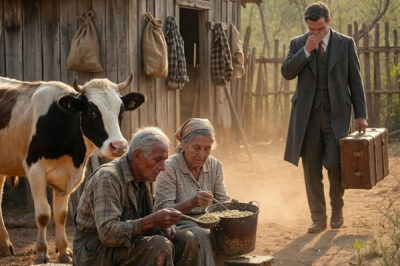 The son won the lottery and returned home… and then found his parents eating cow feed… There are moments in life when a man believes that finally everything is going to change.