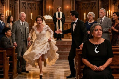 The bride fled the altar upon seeing a woman in the front row… no one imagined who she really was
