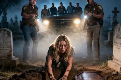 She was caught digging up a grave at midnight… everyone thought she was crazy, until what she pulled from the coffin exposed a buried crime and the real culprits arrived to silence her