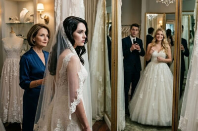 I was choosing my wedding dress when I saw my fiancé with another woman… and she was trying on a wedding dress too.