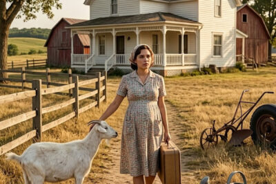 Pregnant and alone, she took refuge on a ranch with a dairy goat… A new story began